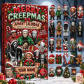 Custom Name Horror Movie Characters Advent Calendar Xmas Countdown Christmas Gifts For Horror Fans - Gearneko