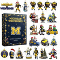 Michigan Wolverines 24 Day Advent Calendar Xmas Countdown Christmas Gifts For Fans - Gearneko