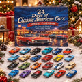 24 Days Of Classic American Cars Advent Calendar 2026 Xmas Countdown Gifts For Brother - Gearneko