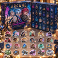 Arcane League Of Legends 24 Icons Christmas Advent Calendar Xmas Countdown Gifts For LOL Lovers - Gearneko