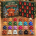 Grumpy Highland Cow Christmas 2026 Advent Calendar Christmas Countdown Xmas Gifts Ideas - Gearneko