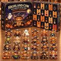 Highland Cow Halloween Blind Box Advent Calendar Christmas Eve Countdown Gifts For BFF - Gearneko