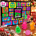 Schylling NeeDoh Squishy Xmas Squishmas Advent Calendar 2026 Toy 24 Days Holiday Box Christmas - Gearneko