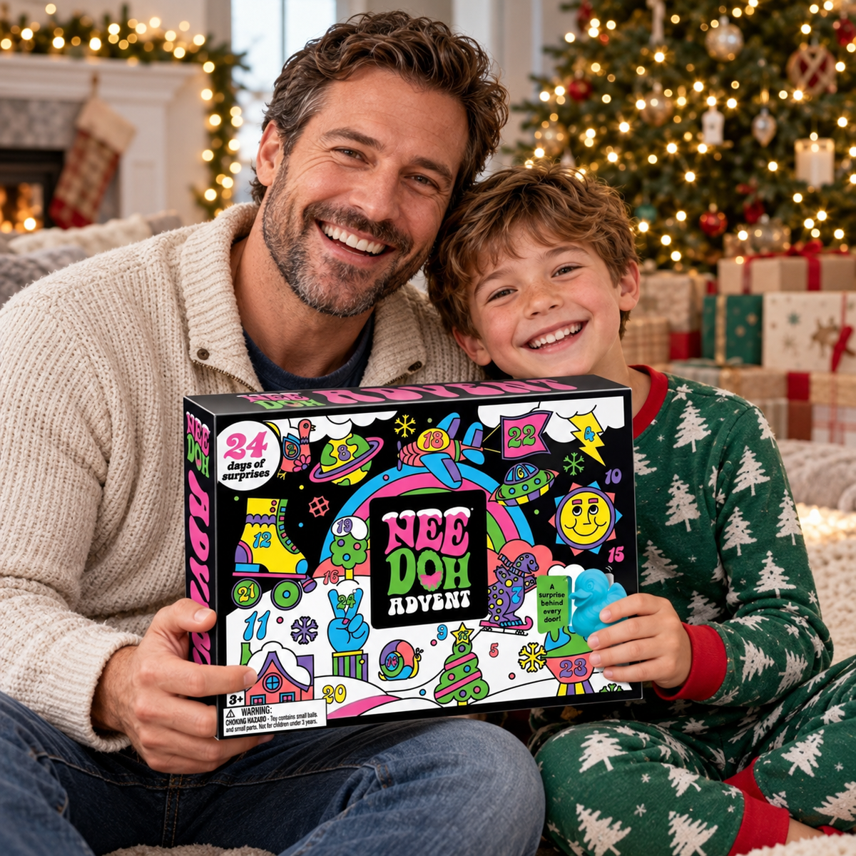 Nee Doh Christmas Advent Calendar Christmas Eve Countdown Unique Xmas Gift Ideas - Gearneko