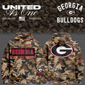 Georgia Bulldogs Merch 2026 Military Appreciation Hoodie Georgia Bulldogs Apparel - Gearneko