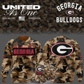 Georgia Bulldogs Merch United As One 2026 Military Appreciation Sweatshirt Football Fan Gear - Gearneko