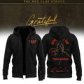 The Red Clay Strays Merch Grateful Tour Zip Hoodie The Red Clay Strays Attire Rock Fan Gifts - Gearneko