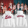 Brooklyn Nets Merch Classic Throwback Hoodie Brooklyn Nets Hooded Sweatshirt Basketball Fan Gear - Gearneko