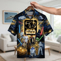 Custom 50 Years Of Cosmic Adventure Hawaiian Shirt Star Wars Merch Gifts For Sci Fi Lovers - Gearneko