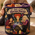 Enchanted Quilted Laundry Basket Halloween Home Decor Gifts For Witch Lovers - Gearneko