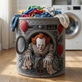 IT Gothic Horror Quilted Laundry Basket Horror Movie Decor Halloween Gifts For IT Lovers - Gearneko