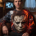 Custom Michael Myer Slayer Halloween Sweatshirt Michael Myer Apparel Halloween Gifts - Gearneko