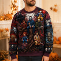 Horror Characters Midnight Slasher Sweatshirt Halloween Merch Gifts For Boyfriend - Gearneko