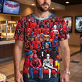 Spider Man Watching Film At The Cinema Shirt Spider Man Clothing Gifts For Brother - Gearneko