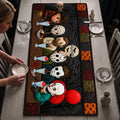 Personalized Creepy Halloween Quilted Table Runner Halloween Home Decor Best Gifts - Gearneko