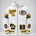 Green Bay Packers Merch Football 2026 Coat Est 1919 Go Pack Go Zip Hoodie Gifts For Cheeseheads - Gearneko