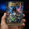 Star Wars 50 Anniversary Glass Legendary Battle Anniversary Drinking Glass Gifts For Boyfriend - Gearneko