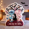 Custom Stitch Cosmic Love Shape Pillow Bedroom Decor Halloween Gifts For Wife - Gearneko