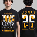 Jonas Brothers Merch Burning Up All Over Again Pittsburgh PA T-Shirt Gifts For Music Lovers - Gearneko