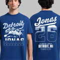 Jonas Brothers Merch The Burning Up Tour Detroit MI City T-Shirt Gifts For Jonas Brothers Fans - Gearneko