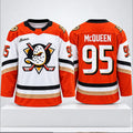 Roger McQueen Ducks Lightning McQueen 95 Hockey Jersey Anaheim Ducks Clothing Fan Gear - Gearneko