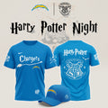 Los Angeles Chargers x Harry Potter Night T-Shirt Los Angeles Chargers Clothing Fan Gear - Gearneko