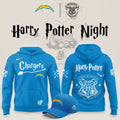 Los Angeles Chargers Merch x Harry Potter Night Hoodie Best Gifts For Bolt Fam - Gearneko