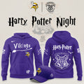 Minnesota Vikings x Harry Potter Night Hoodie Minnesota Vikings Apparel Skol Nation Gifts - Gearneko