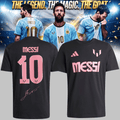 Lionel Messi Merch The GOAT Signature Shirt Gifts For Lionel Messi Fans - Gearneko