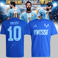 Lionel Messi Merch The GOAT Signature T-Shirt Lionel Messi Apparel Soccer Lover Gifts - Gearneko