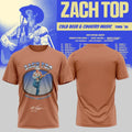 Zach Top Merch Cold Beer Country Music Tour 2026 Signature T-Shirt Gifts For Zach Top Lover - Gearneko