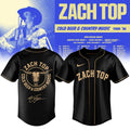 Zach Top Merch Cold Beer Country Music Tour 2026 Signature Jersey Best Gift For Country Fans - Gearneko