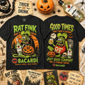 Bacardi Rat Pink Halloween T-Shirt Spooky Halloween Merch Gifts For Rat Fink Lovers - Gearneko