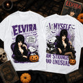 Elvira X Snoopy Halloween T-Shirt Haunted Season Clothing Gifts For Snoopy Lovers - Gearneko