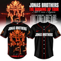 Jonas Brothers Merch The Burning Up Tour All Over Again Jersey Presents For Music Lovers - Gearneko