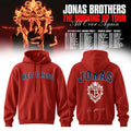Jonas Brothers Merch The Burning Up Tour All Over Again Hoodie Jonatics Present Ideas - Gearneko