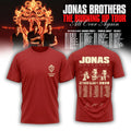 Jonas Brothers Merch The Burning Up Tour All Over Again Signed Shirt Best Gifts For Fans - Gearneko