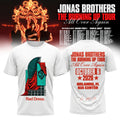 Jonas Brothers Merch The Burning Up Tour All Over Again T-Shirt Jonas Brothers Concert Attire - Gearneko