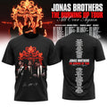 Jonas Brothers Merch The Burning Up Tour All Over Again T-Shirt Present For Music Lovers - Gearneko