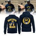 California Golden Bears Merch x Grateful Dead Hoodie Cal Football Apparel Rock Lover Present - Gearneko