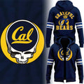 California Golden Bears x Grateful Dead Merch Cal Football Zip Hoodie Best Deadheads Gift Idea - Gearneko