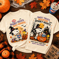 Spooky Treats Sweet Memories Halloween T-Shirt Halloween Clothing Gifts For Snoopy Lovers - Gearneko