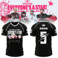 5 Seconds Of Summer Merch Everyone's A Star 2026 World Tour Signature Jersey Shirt For Rock Fans - Gearneko
