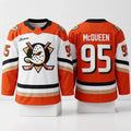 Roger McQueen Merch Anaheim Ducks Lightning McQueen 95 Jersey Anaheim Ducks Clothing - Gearneko