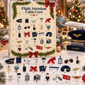 Flight Attendant Cabin Crew Advent Calendar 2026 Christmas Countdown Xmas Gift Ideas - Gearneko