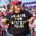 Release The Epstein Files Black T-Shirt Funny Political Shirt Gifts For Protesters - Gearneko