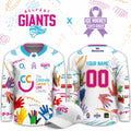 Custom Belfast Giants 2026 Ice Hockey Fights Cancer X Children Cancer Unit Charity Jersey Belfast Giants Apparel - Gearneko