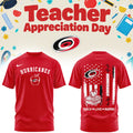 Carolina Hurricanes X Teacher Appreciation Day Shirt Carolina Hurricanes Clothes Hockey Lover Gifts - Gearneko