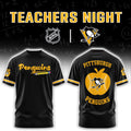 Pittsburgh Penguins X Teacher Appreciation Black T-Shirt Presents For Pittsburgh Penguins Lovers - Gearneko