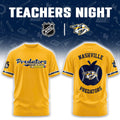 Nashville Predators x Teacher Appreciation T-Shirt Nashville Predators Merch Hockey Lover Gifts - Gearneko